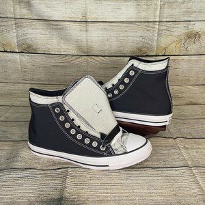 New Converse Unisex 167467C Ctas Hi Black Silver Glitter Ribbon W 10 M 8.5